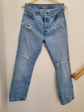 LEVIS 501 Jeans Distressed